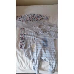 Baby Boy Sleepsuit - 4 pack