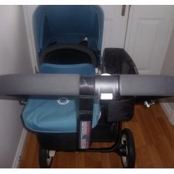 BUGABOO DONKEY TWIN (PETROL BLUE) IN EXCELLENT CONDITION