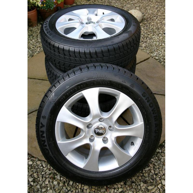 Sunny Snowmaster Radial Tyres & Rims 5 Stud SN3830 M&S 205/60R-96H-XL