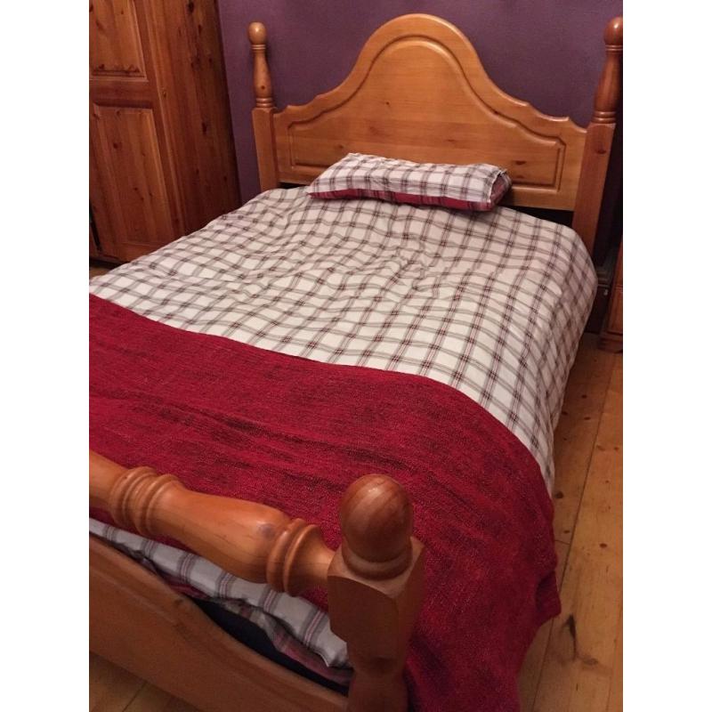 Pine Double Bed