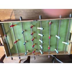 Vintage Foos Ball Table - Folds up to carry about . Must be seen . Really unusual item .......