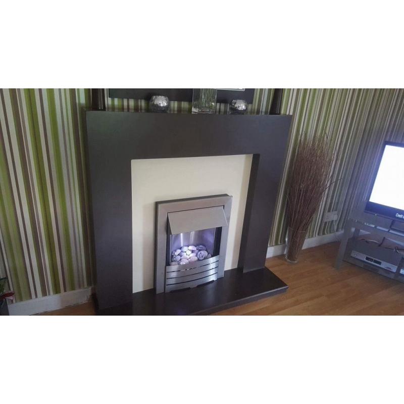 Adam Brown and Cream Fire Surround