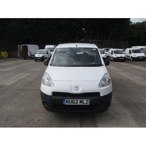 Peugeot Partner L2 716 S 1.6 Hdi 92PS Crew Van DIESEL MANUAL WHITE (2012)
