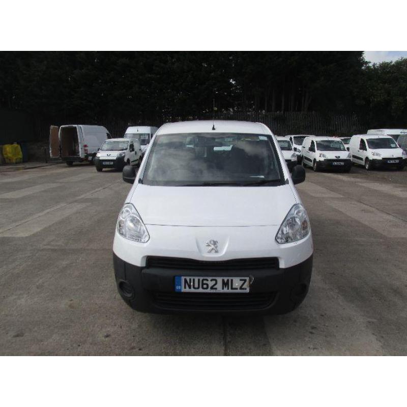 Peugeot Partner L2 716 S 1.6 Hdi 92PS Crew Van DIESEL MANUAL WHITE (2012)