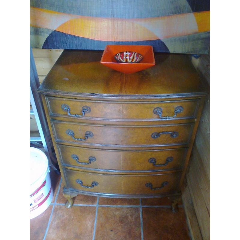 Vintage Walnut Low Chest