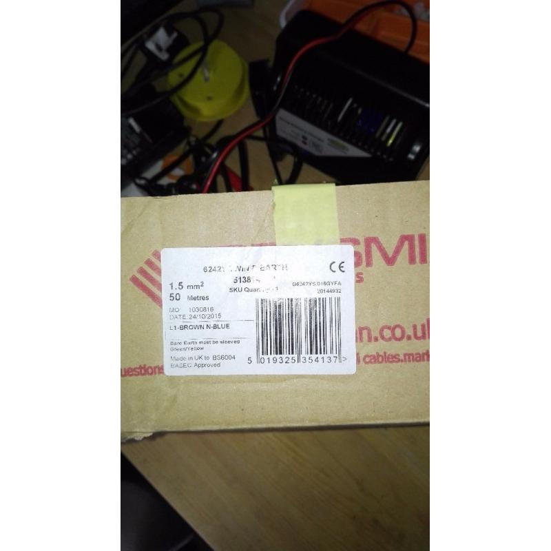 Reel of trade electrical cable