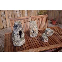 3D Rock Caves for aquarium fish tank. Good for Cichlids.