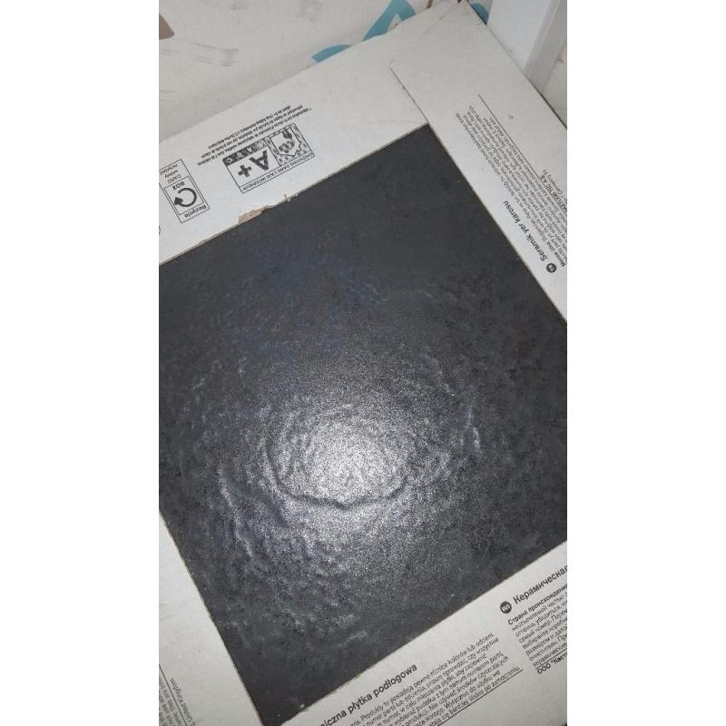 Black or charcoal large floor tiles