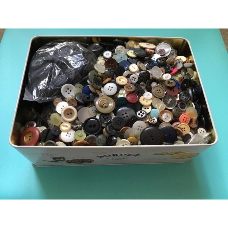 Box of buttons
