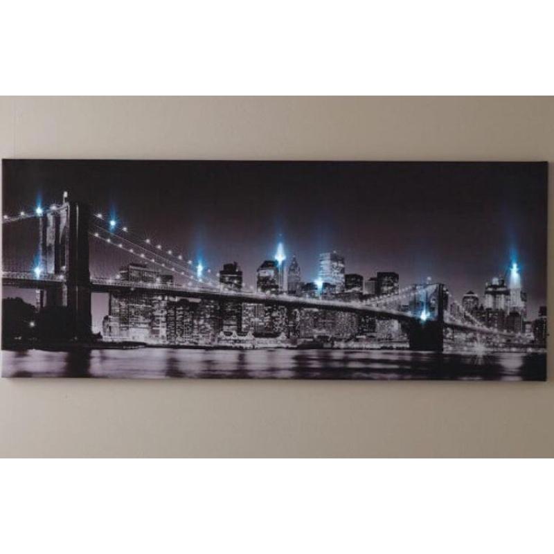 City skyline canvas