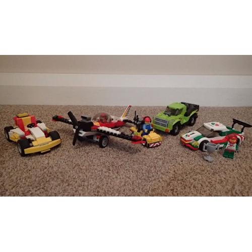 Lego Creator 31002, Lego Creator 31007, Lego Creator 31020, Lego City 60053, Lego City 60019 Sets