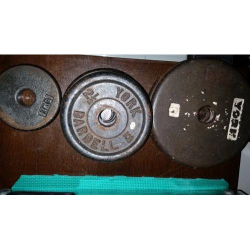 22kg metal weight plates