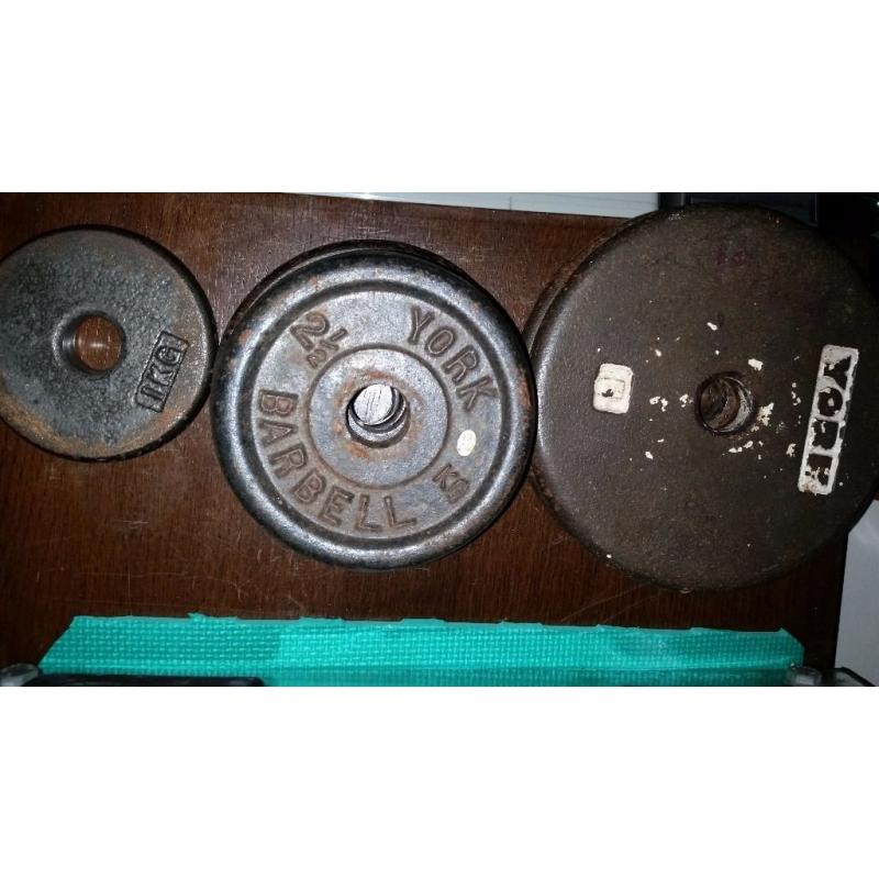 22kg metal weight plates