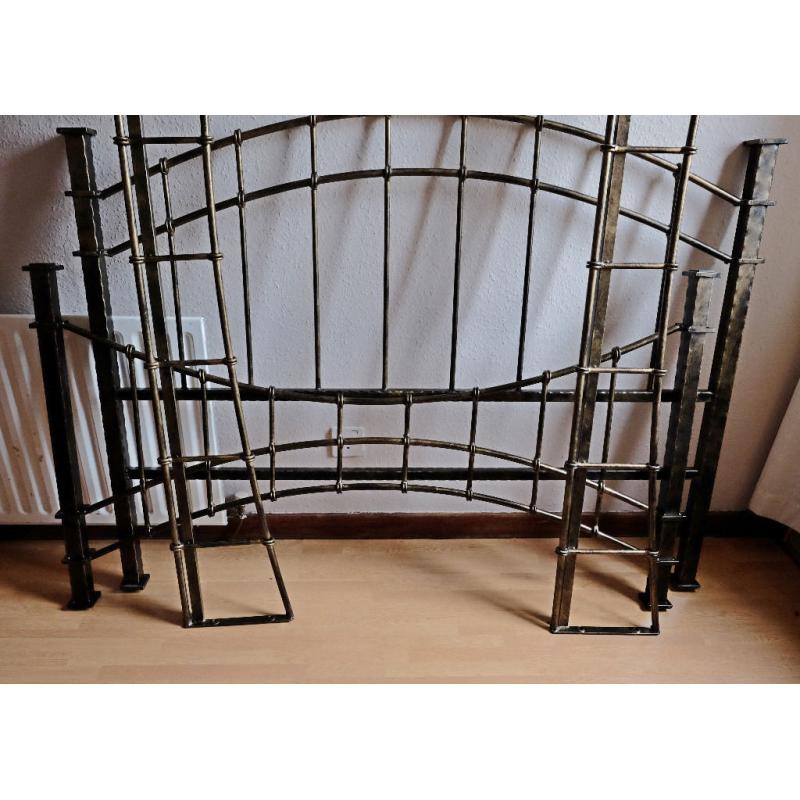 Antique style double bed frame