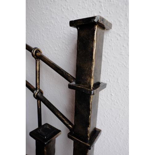 Antique style double bed frame