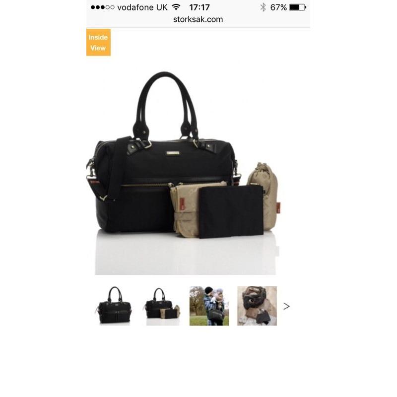 Storksak Caroline Nylon Black