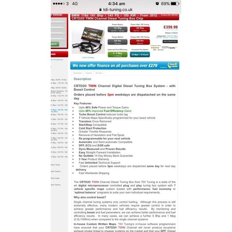 Bmw 118d tdi tuning box