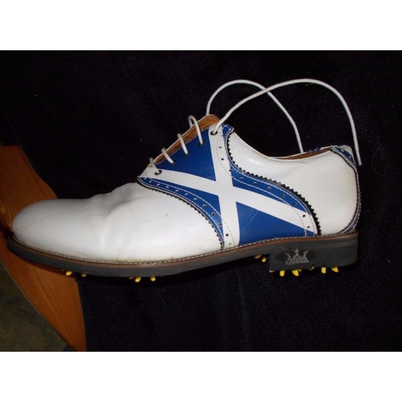hand made scotland golf shoes size 12