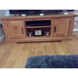 Solid wood coffee table and TV unit