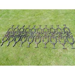 Balusters (10) antique style, aluminium ?, ideal for decking, railings, fencing etc