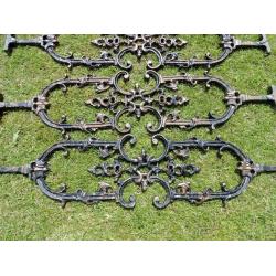 Balusters (10) antique style, aluminium ?, ideal for decking, railings, fencing etc