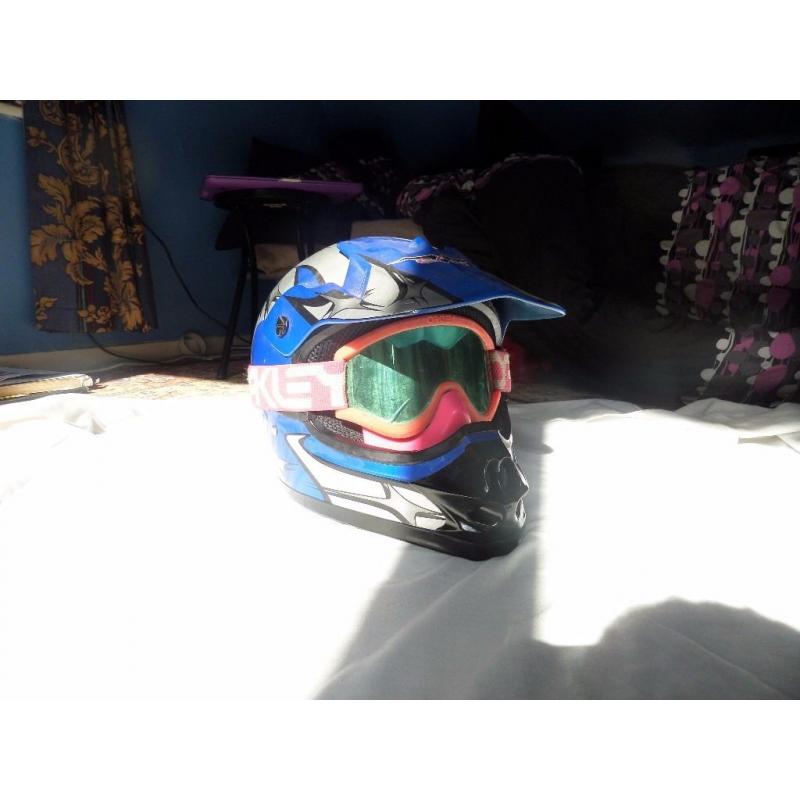 motorcycle helmet ,goggles