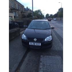 VW Polo 1.2 E black 5 door with 57,000 miles
