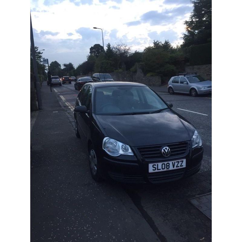 VW Polo 1.2 E black 5 door with 57,000 miles