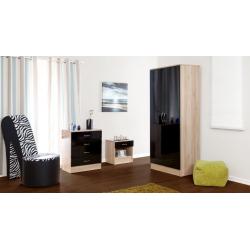 3 piece bedroom sets - Wardrobe, chest fo drawers, bedside