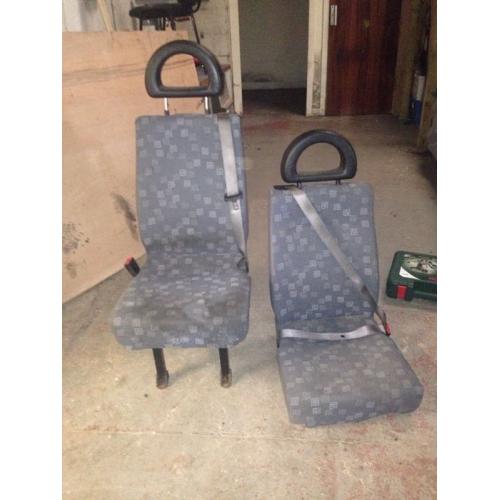 Van seats with seatbelts (from Mercedes Sprinter)