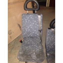Van seats with seatbelts (from Mercedes Sprinter)