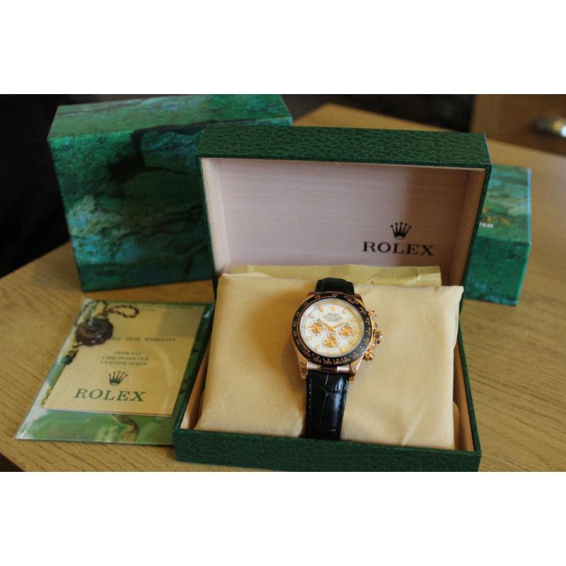 STUNNING BRAND NEW ROLEX LADIES DAYTONA OYSTER WITH BOX AND PAPERS SWAP WHY