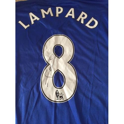 Hand Signed Frank Lampard Shirt