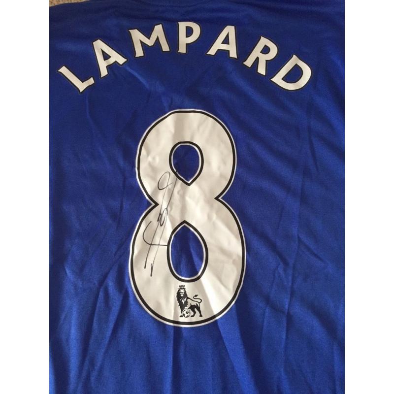 Hand Signed Frank Lampard Shirt
