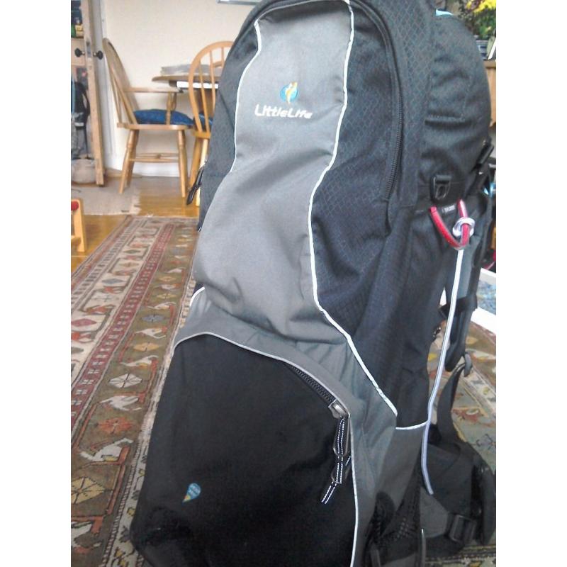 Littlelife baby carrier including rain and sun protector
