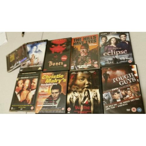 DVDS and a LOAD OF EMPTY DVD AND CD CASES
