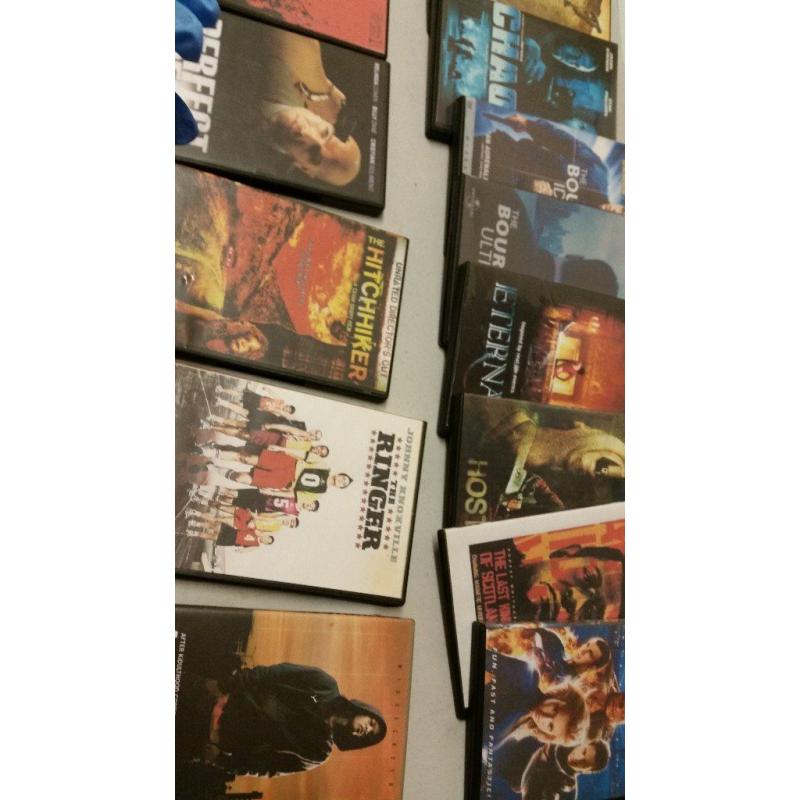 DVDS and a LOAD OF EMPTY DVD AND CD CASES