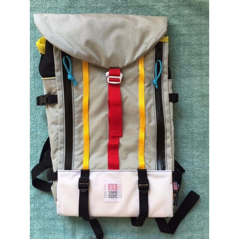 Topo Designs Mountain Pack backpack day sack hiking travel, very gently used