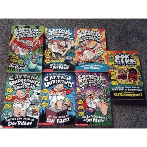 Captain Underpants Books x 6 plus 1 other