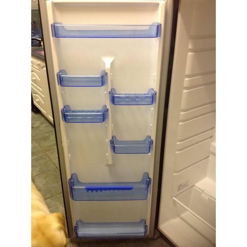 Freestanding black belling fridge