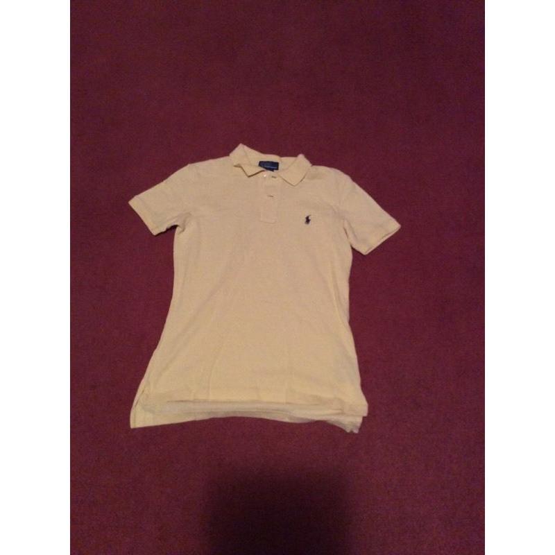Real yellow Polo Ralph Lauren Polo shirt