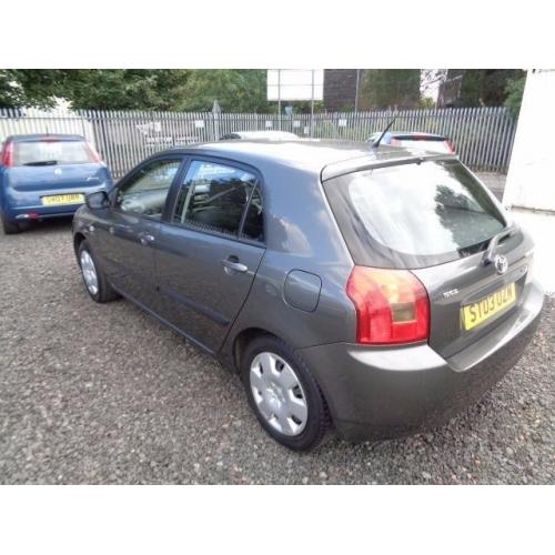 TOYOTA COROLLA 2003 1.4 VVTI 5 DOOR HATCHBACK GREY 62,000 MILES FULL SERVICE HISTORY MOT 1/07/17