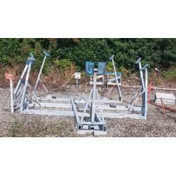 Yacht Cradle Jacobs 6 leg plus bow support galvanised dismantleable for transport collect Argyll