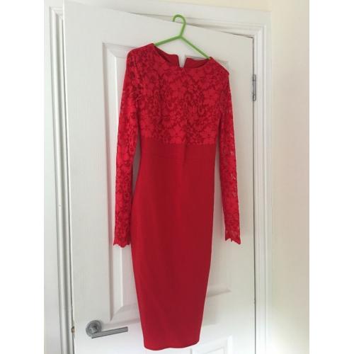 Red lace Amy Childs dress