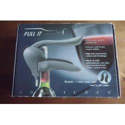 BRAND NEW PROFESSIONAL SOMMELIER's CORKSCREW WINE OPENING MADE by “PULL-IT”