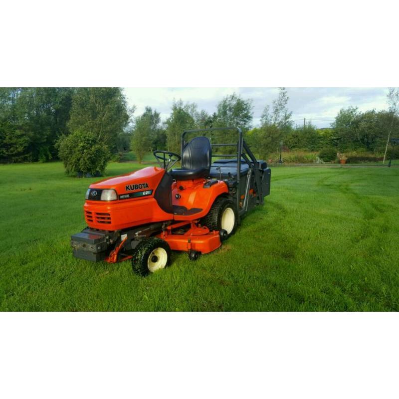 Kubota g21 ride on mower lawnmower