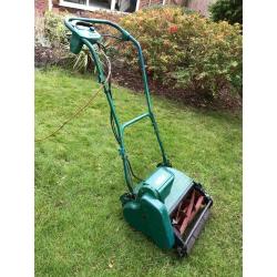 Winter garden projet vintage electric lawnmower