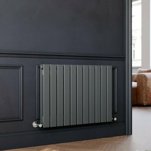 +SALE+ 600x836mm Double Anthracite Horizontal Radiator