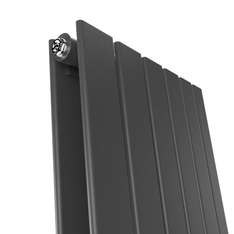 +SALE+ 600x836mm Double Anthracite Horizontal Radiator