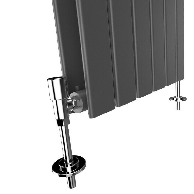 +SALE+ 600x836mm Double Anthracite Horizontal Radiator